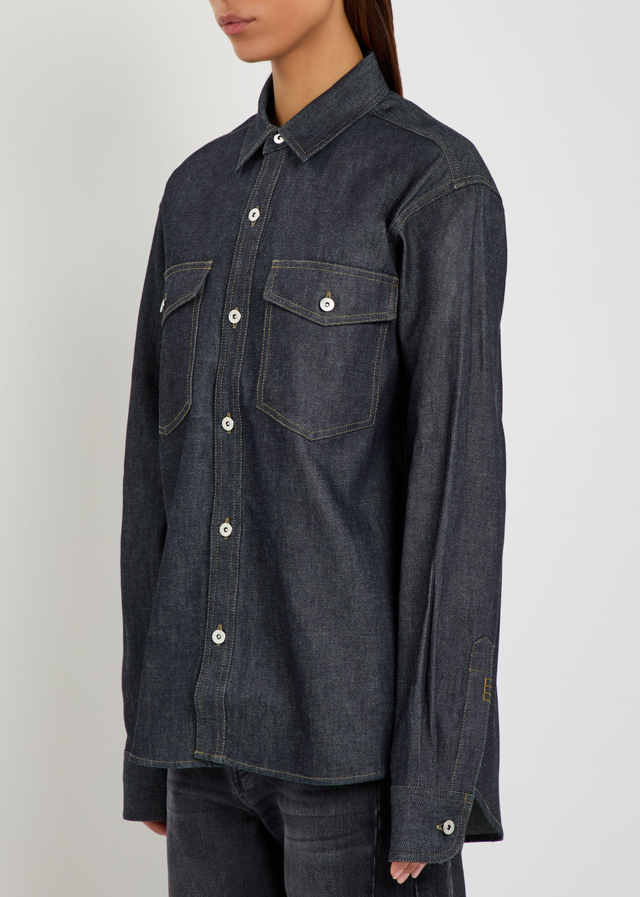 Jw Anderson Denim Shirt In Black