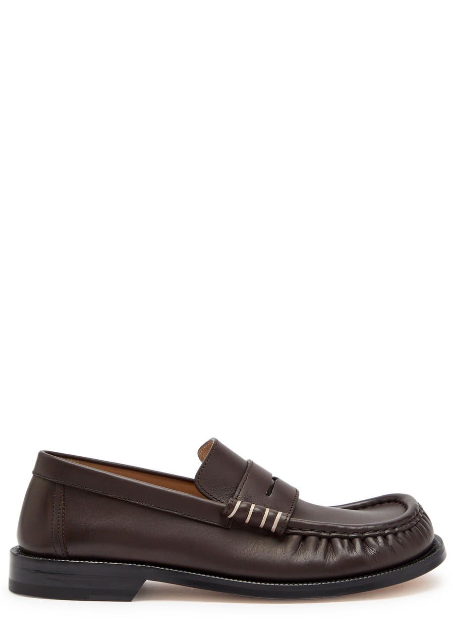 Jw Anderson Leather Loafers In Brown