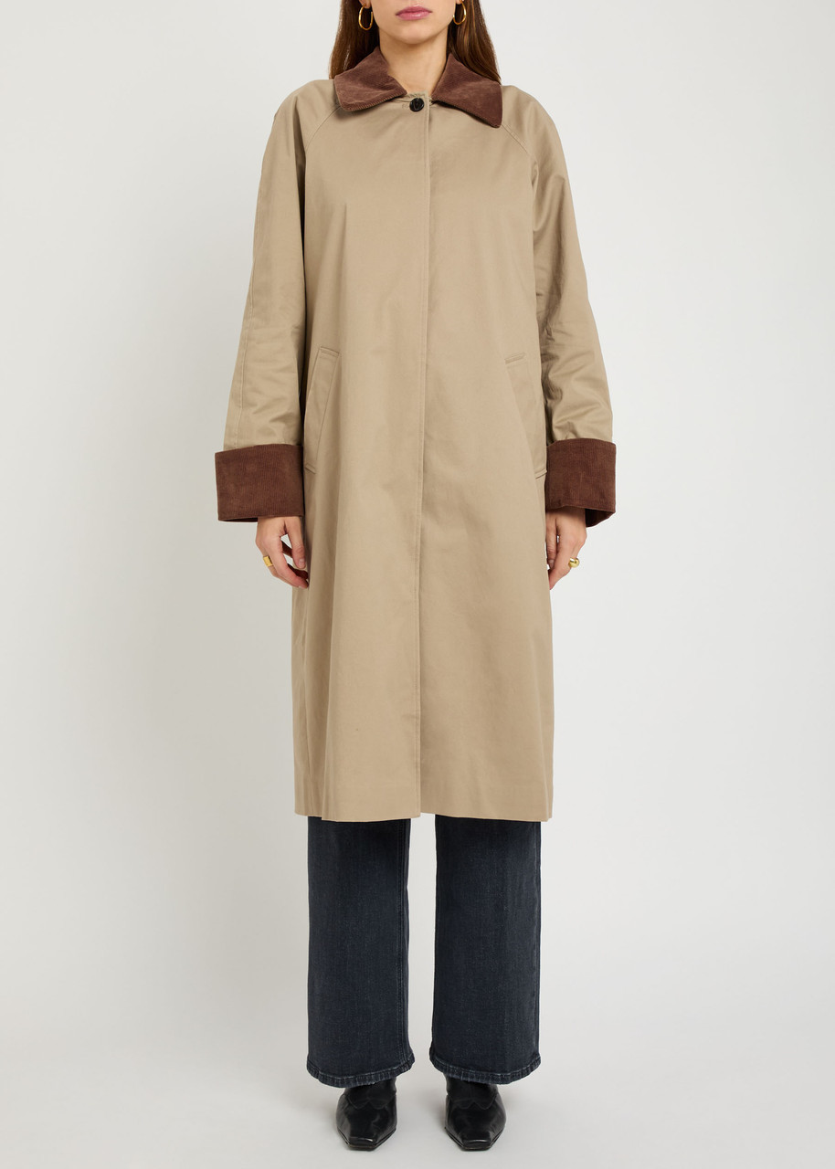 Rails Levy Stretch-cotton Poplin Coat In Brown