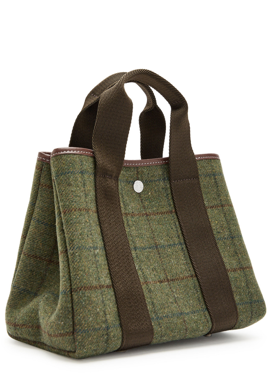 Rue De Verneiul Traversée S Hunting Tweed Tote Bag In Brown