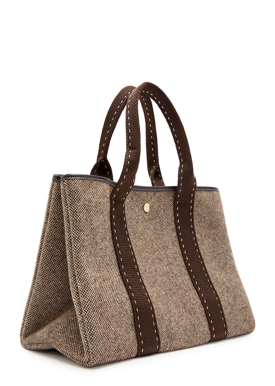 Rue De Verneiul Traversée M Cavier Wool Tote Bag In Brown