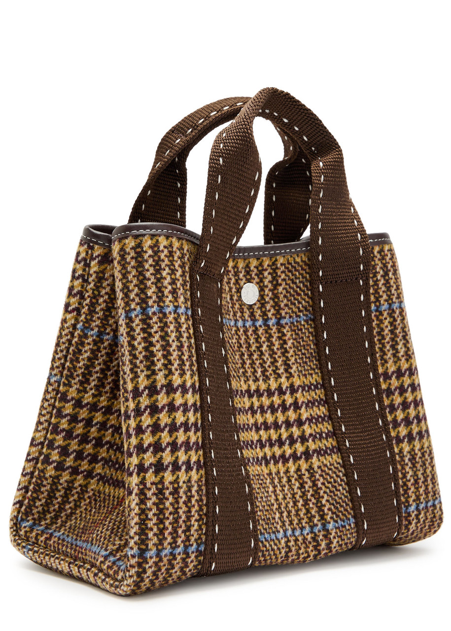 Rue De Verneiul Traversée S Pdg Sellier Wool Tote Bag In Brown
