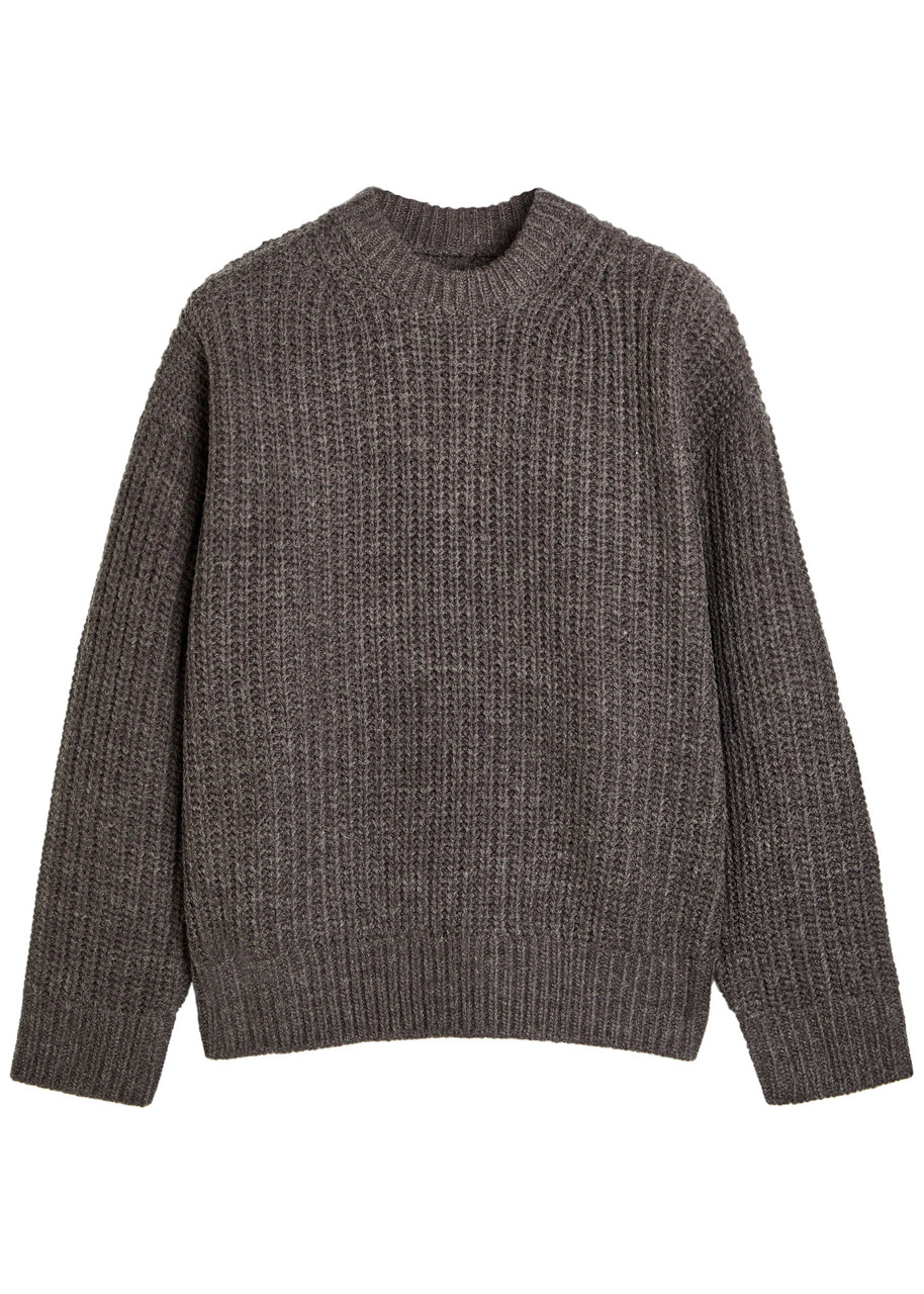 Mki Miyuki Zoku Ribbed Knit Jumper - Charcoal - M