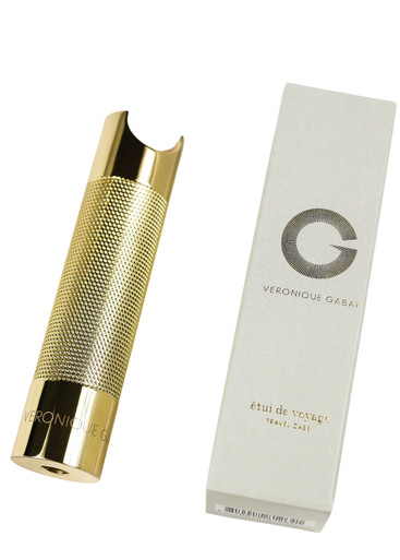 Veronique Gabai Gold Tone Metal Travel Case for 10ml