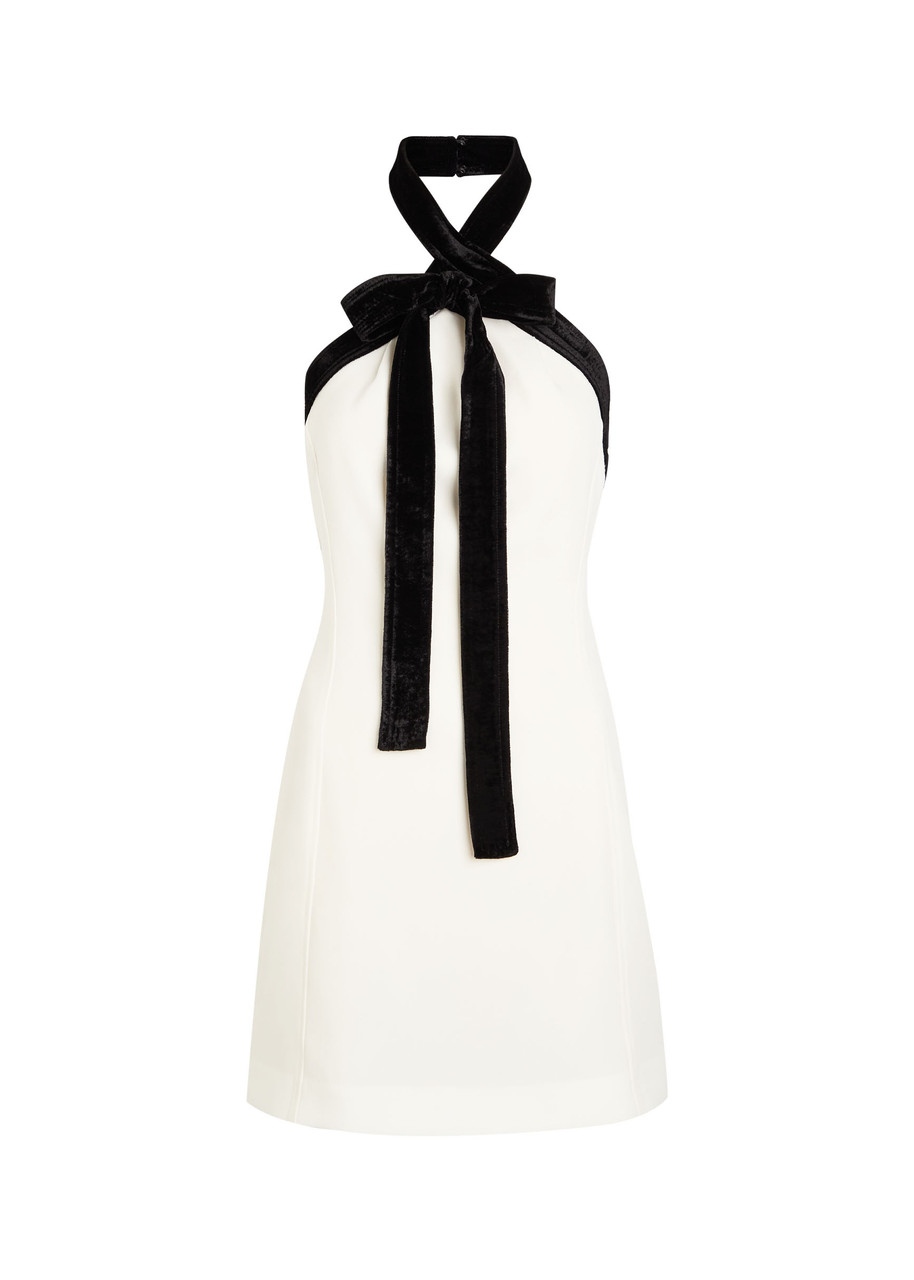 Simkhai Jolie Bow-embellished Crepe Mini Dress - Ivory - 4 (UK8 / S)