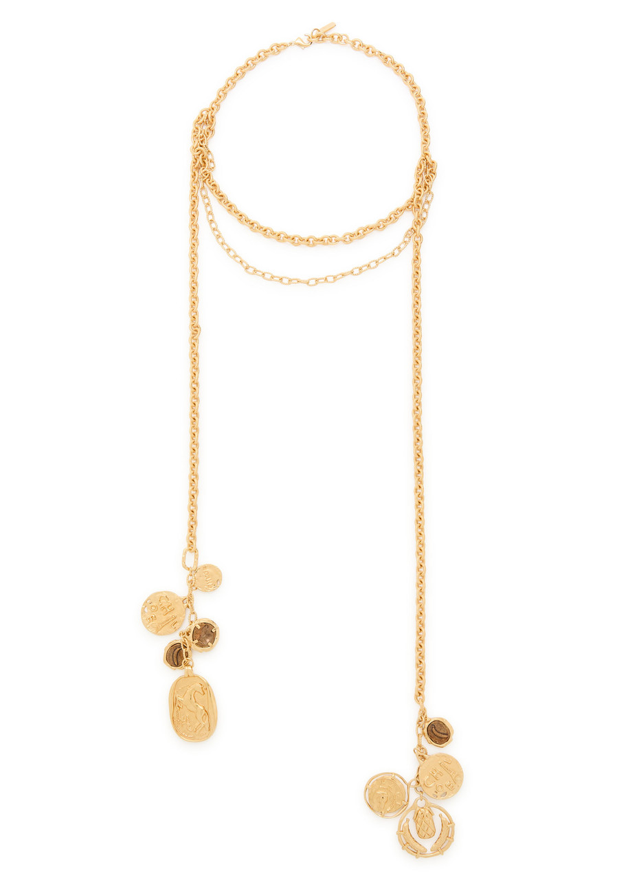 Chloe The Chloé Medals Layered Necklace - Gold - One Size