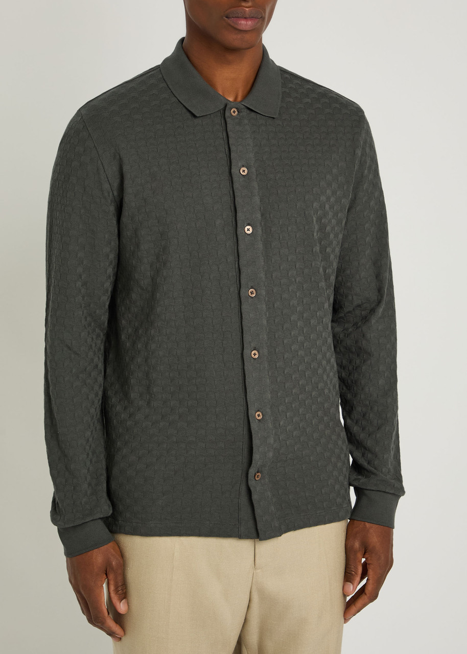  Ps Paul Smith Textured Cotton Cardigan - Grey - L 