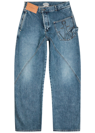 JW ANDERSON Twisted Workwear straight-leg jeans | Harvey Nichols