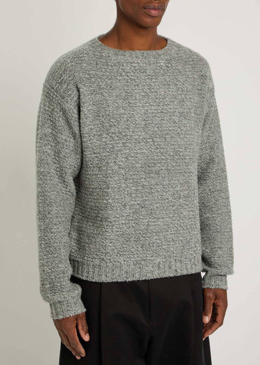  Studio Nicholson Camden Wool And Cashmere-blend Jumper - Grey - S 