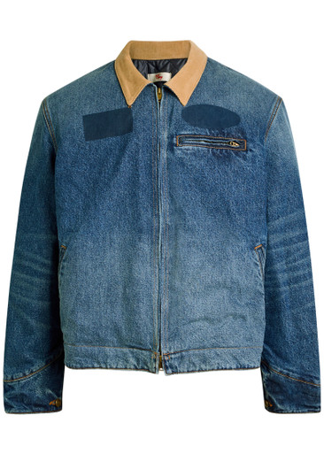 CHERRY LOS ANGELES Sun Faded washed denim jacket | Harvey Nichols