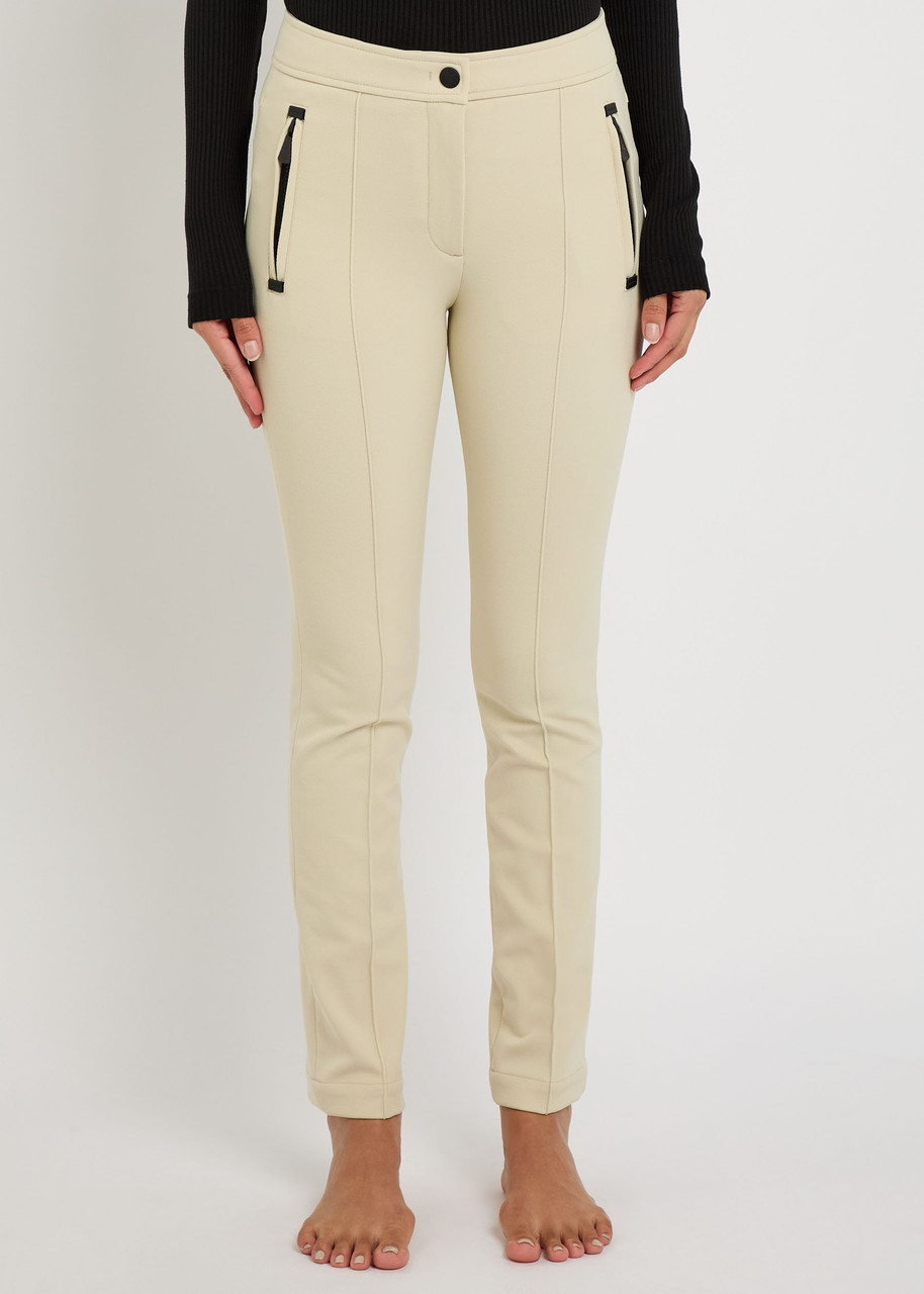 Moncler Slim-leg Twill Ski Trousers In Neutral