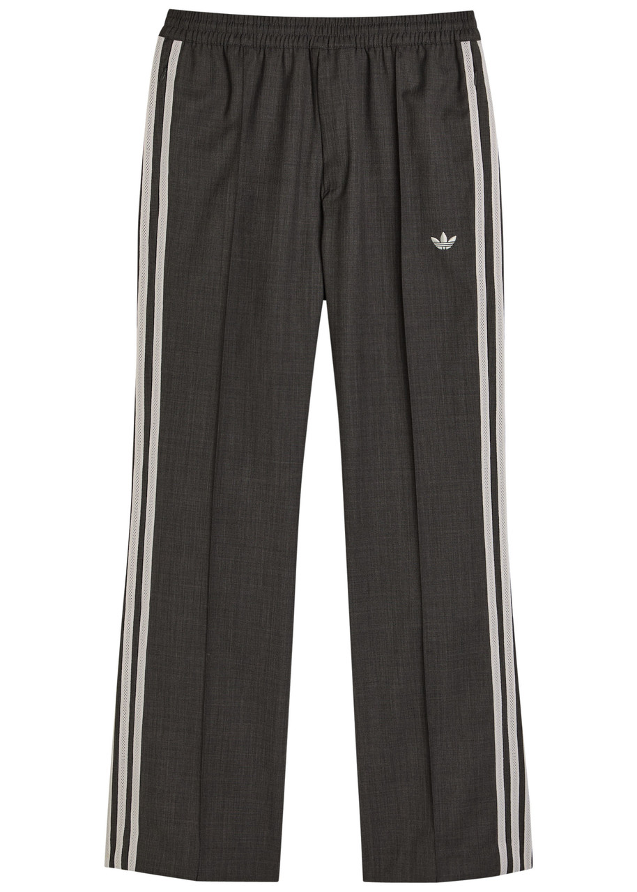 Adidas Originals Adidas X Wales Bonner X Wales Bonner Straight-leg Wool-blend Trousers In Gray