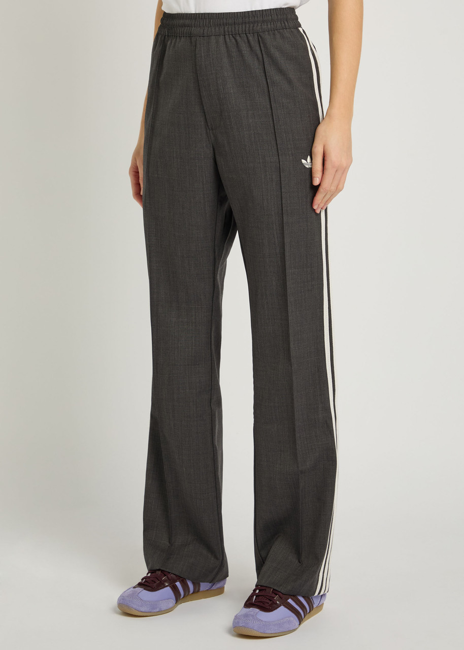 Adidas Originals Adidas X Wales Bonner X Wales Bonner Straight-leg Wool-blend Trousers In Gray