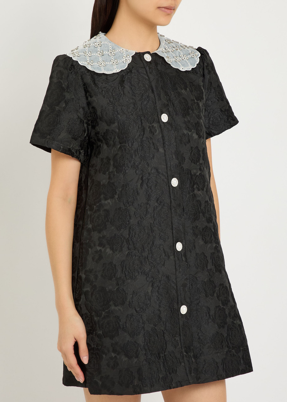 Sister Jane Chandelier Floral-jacquard Woven Mini Dress In Multi