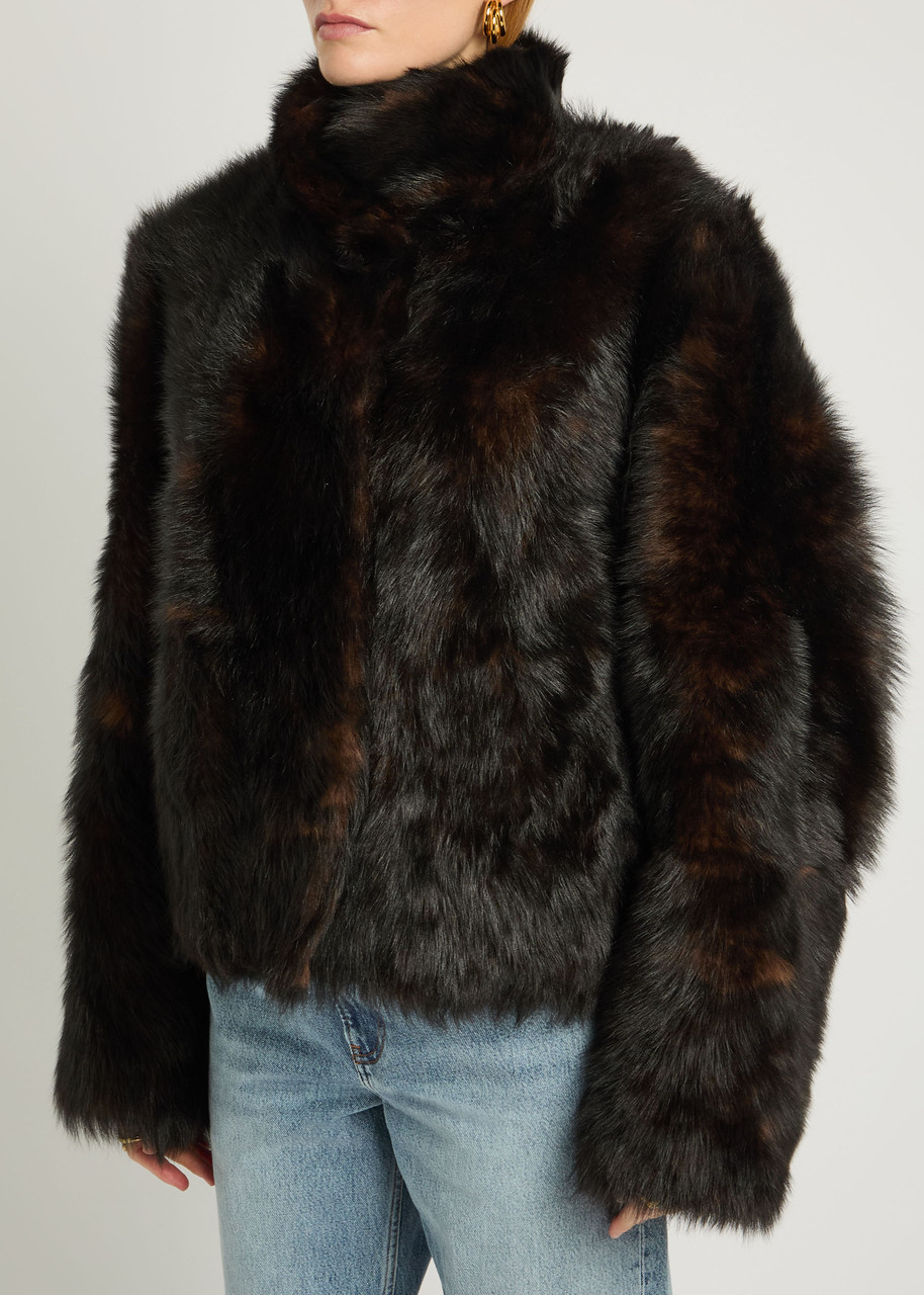 Totême Toteme Shearling Jacket In Brown