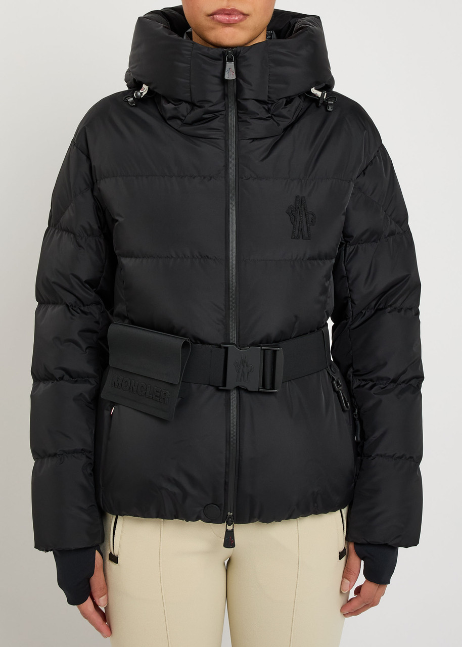 Moncler Grenoble Bouquetin Hooded Down Puffer Jacket In Black