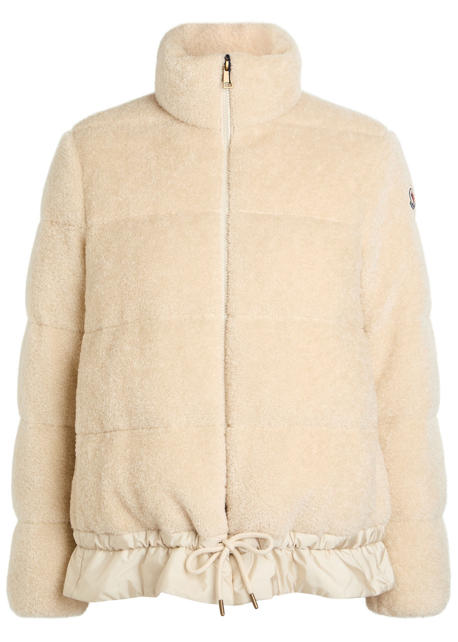 Moncler Cedre Padded Teddy Jacket - Cream - 1 (UK 10 / S)