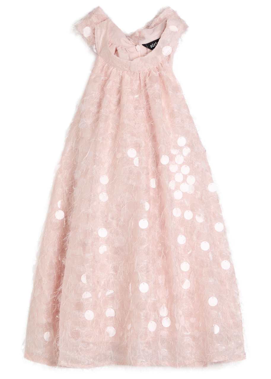 Sister Jane Teese Embellished Voile Top In Pink