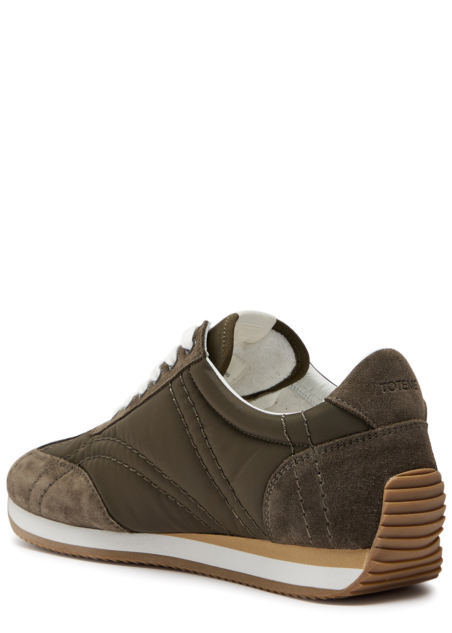 Totême Toteme Panelled Nylon And Suede Sneakers In Multi