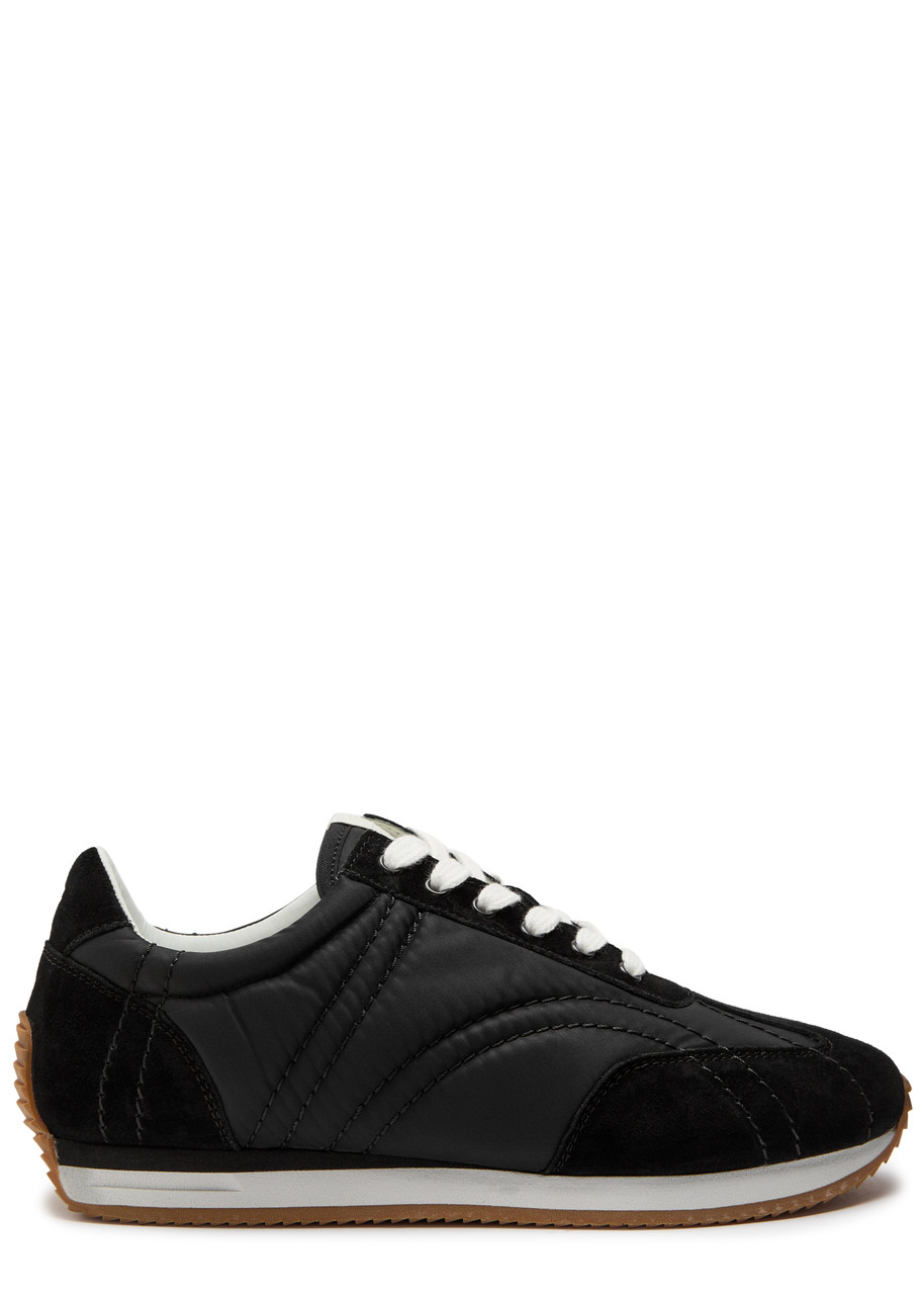 Totême Toteme Panelled Nylon And Suede Sneakers In Multi