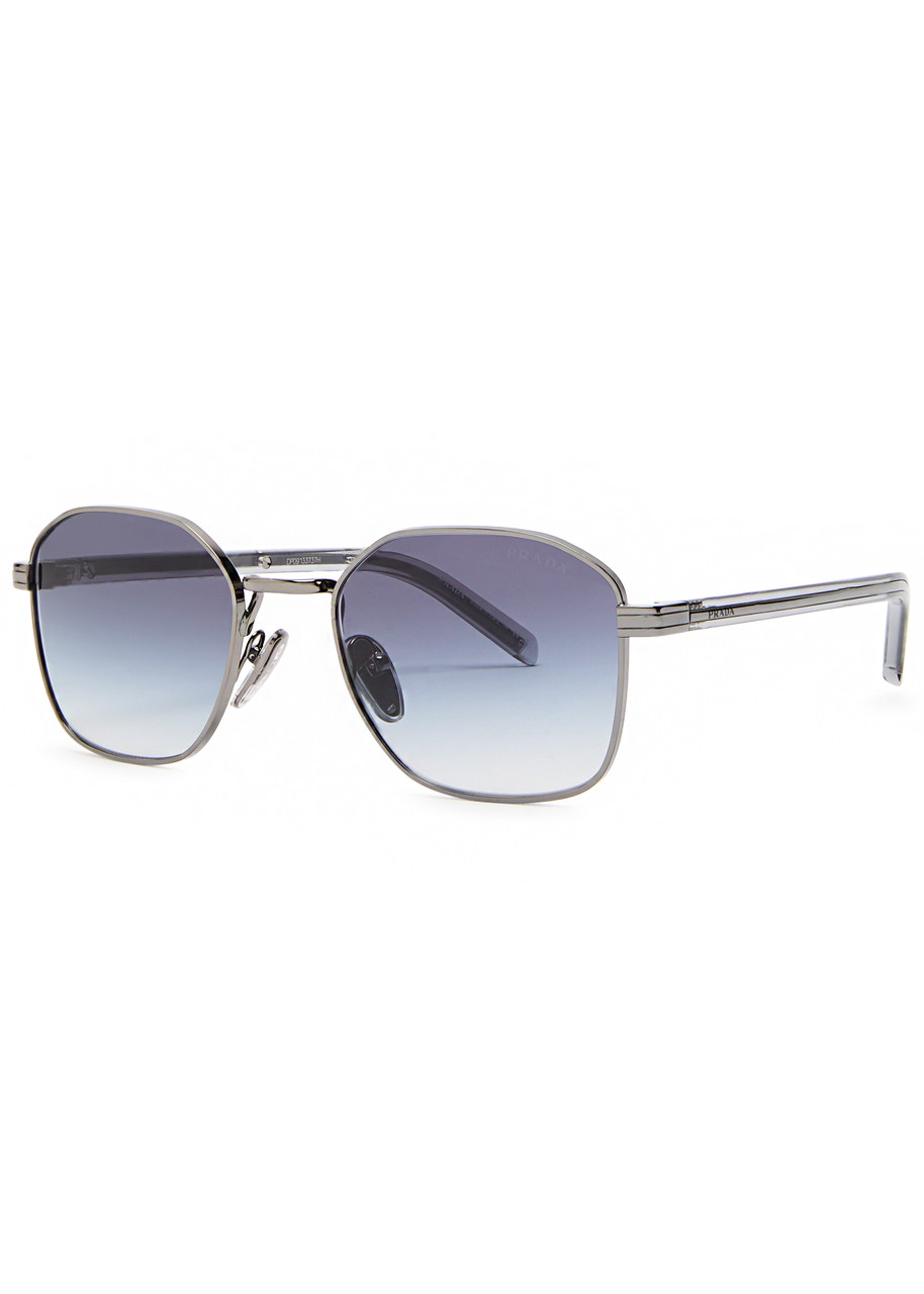 Prada Round-frame Sunglasses - Silver - One Size
