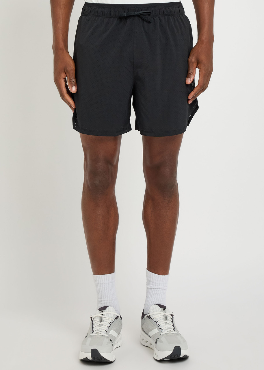  Condition Aero Perforated Stretch-jersey Shorts - Black - M 