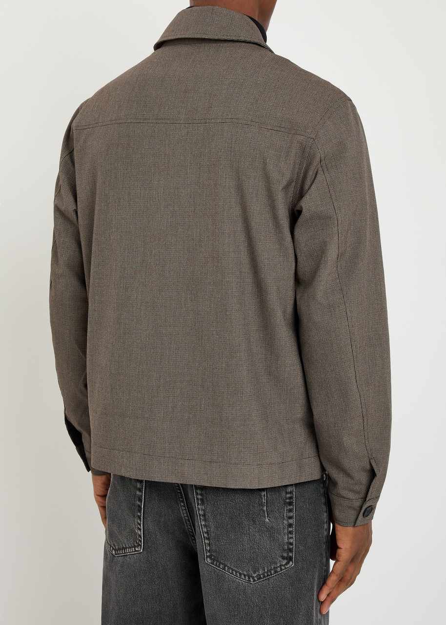 Wax London Eldon Houndstooth Jacket - Brown - S 