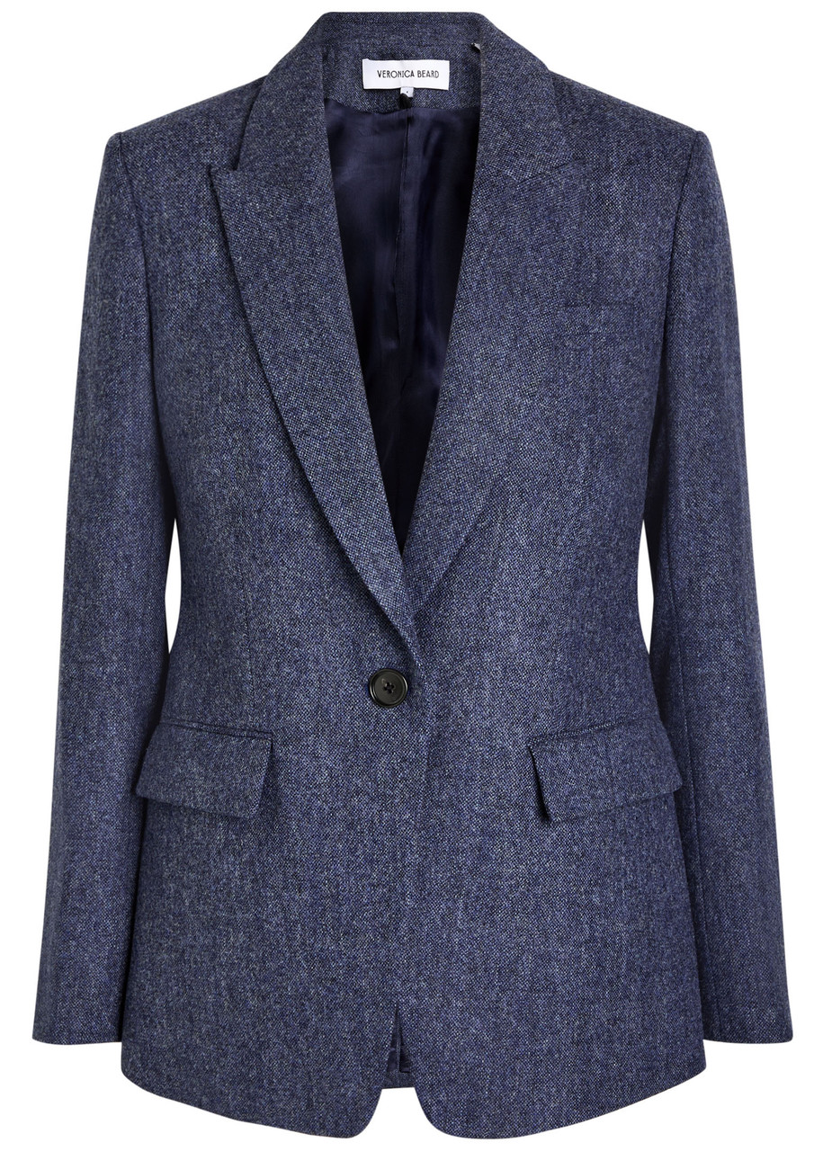 Veronica Beard Vega Dickey Wool Blazer In Multi