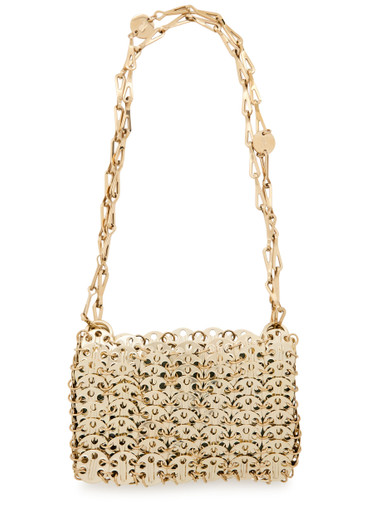 RABANNE 1969 Nano metal disc shoulder bag | Harvey Nichols
