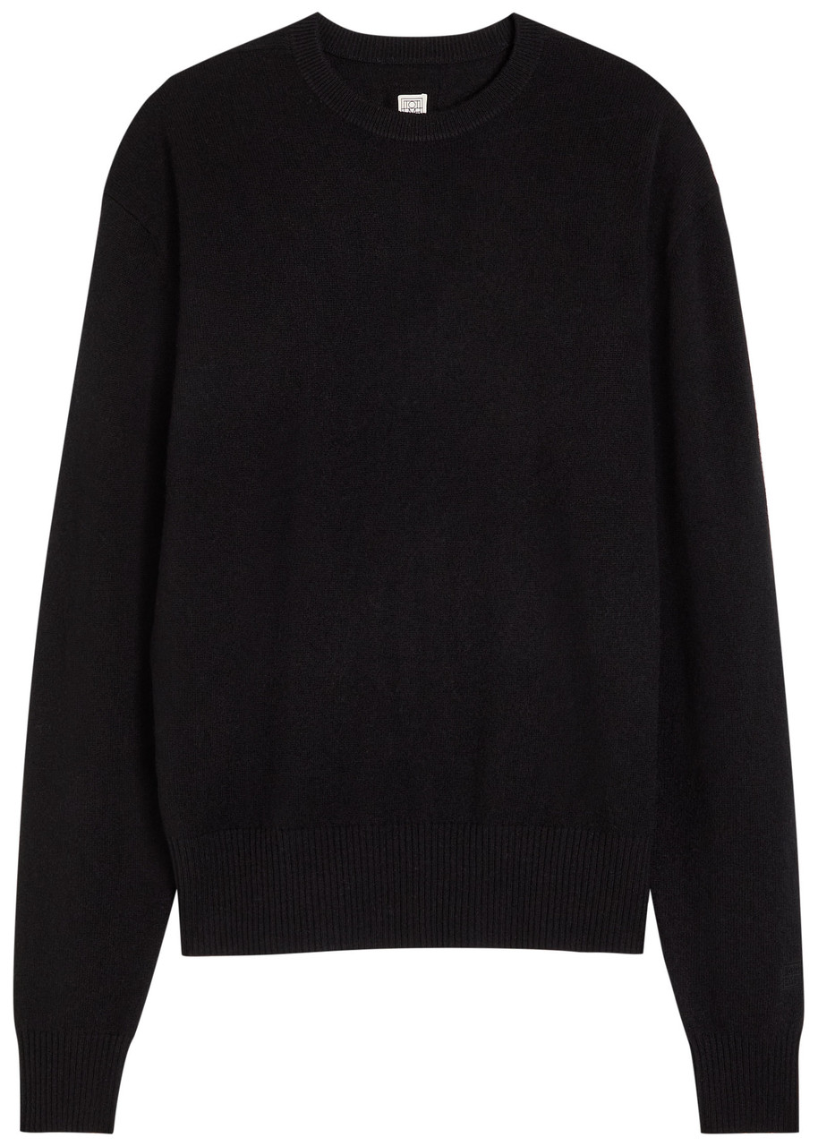 Toteme Classic Crew-neck Cashmere Jumper - Black