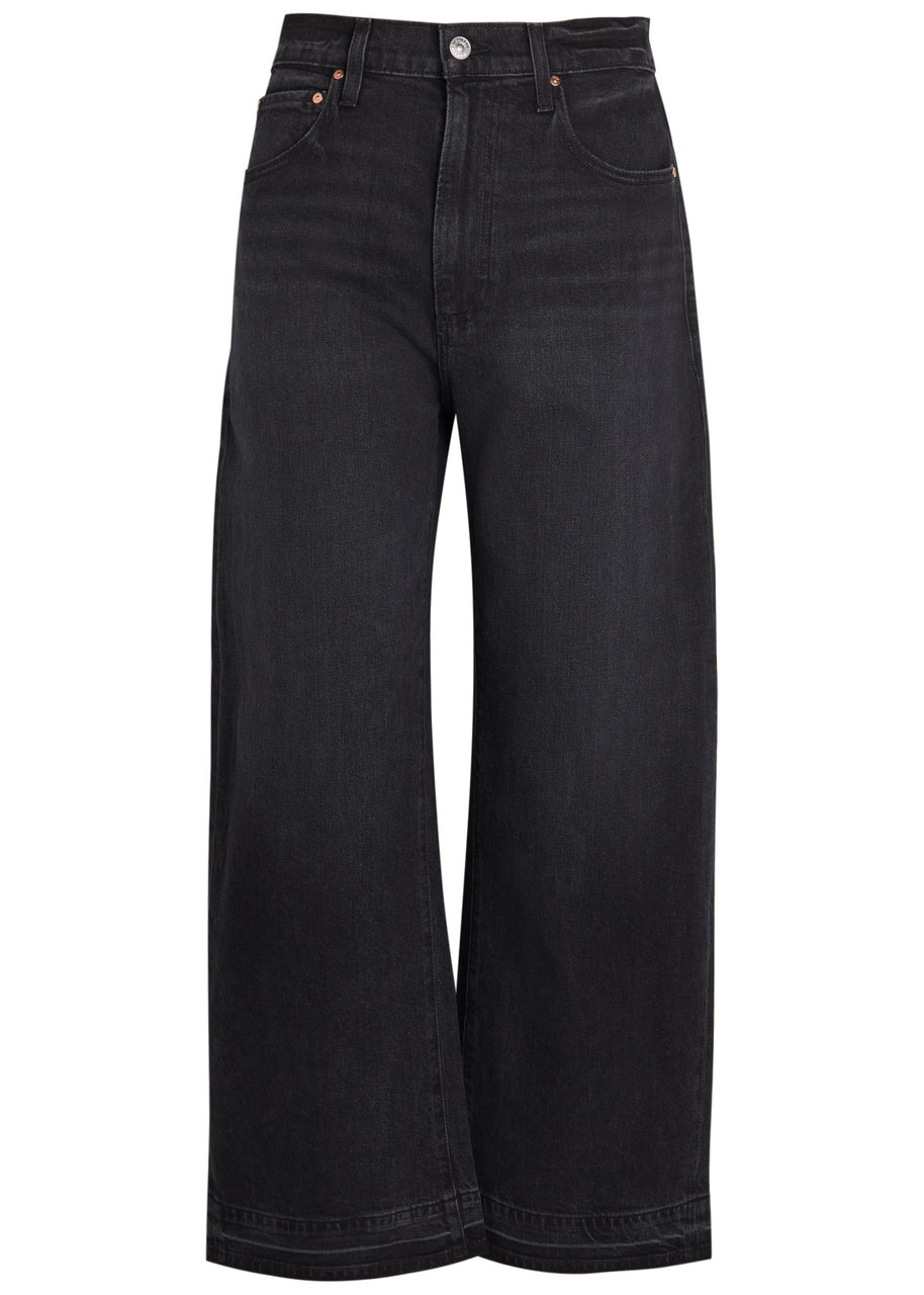 Paige Arellia Barrel-leg Jeans - Black - 25 (W25 / UK6 / XS)