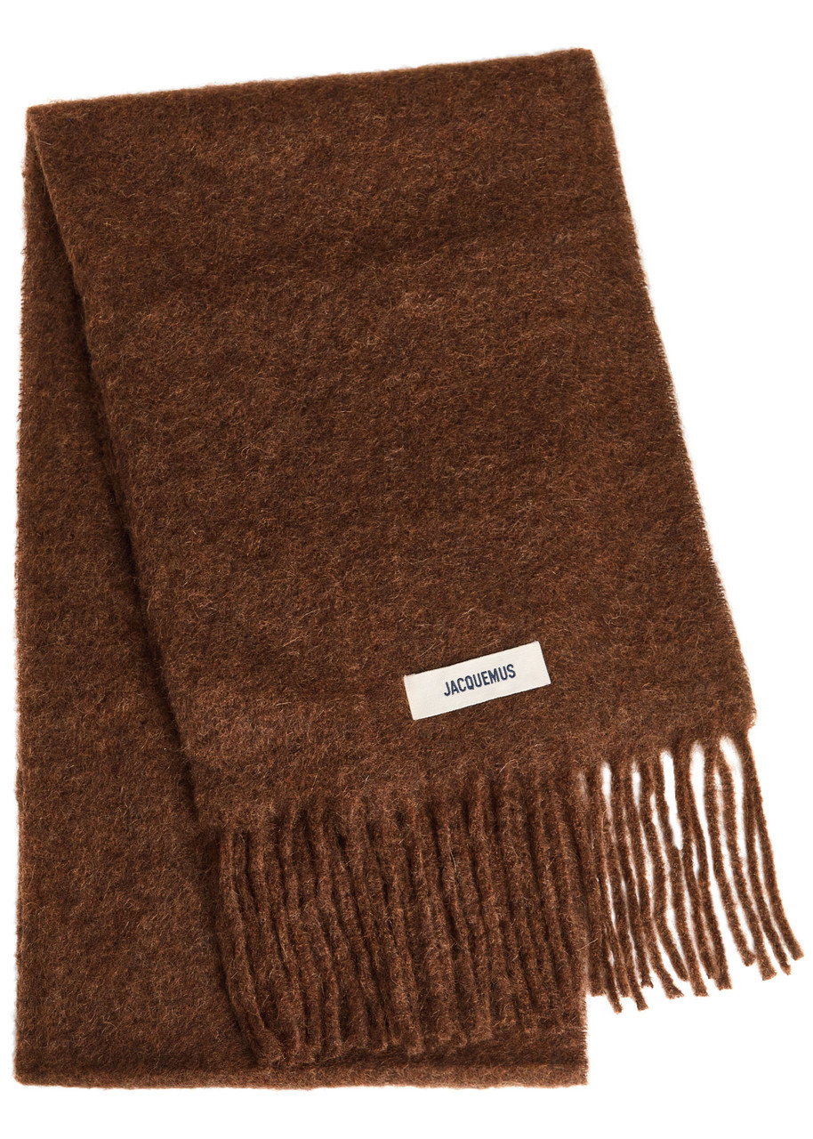 Jacquemus Carro Wool-blend Scarf - Brown - One Size