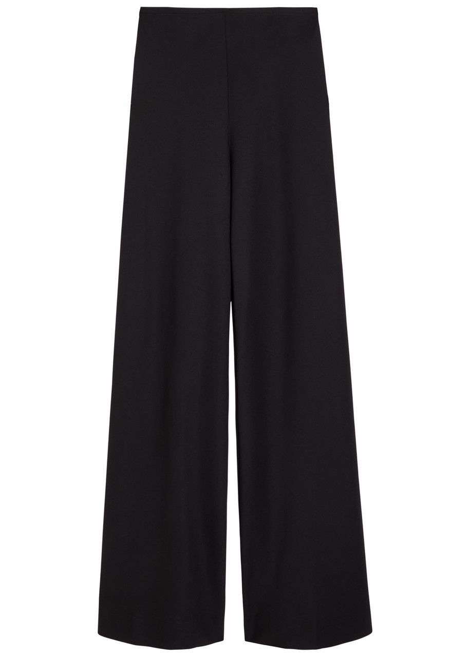 Staud Stroll Crepe Trousers - Black - S (UK8-10 / S)