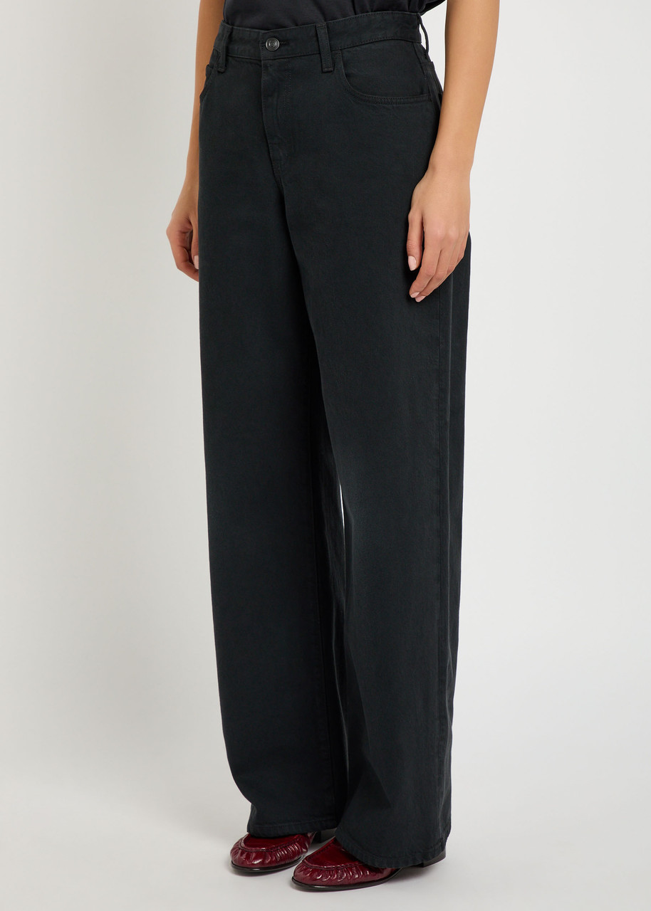 The Row Eglitta Relaxed Straight-leg Jeans In Black