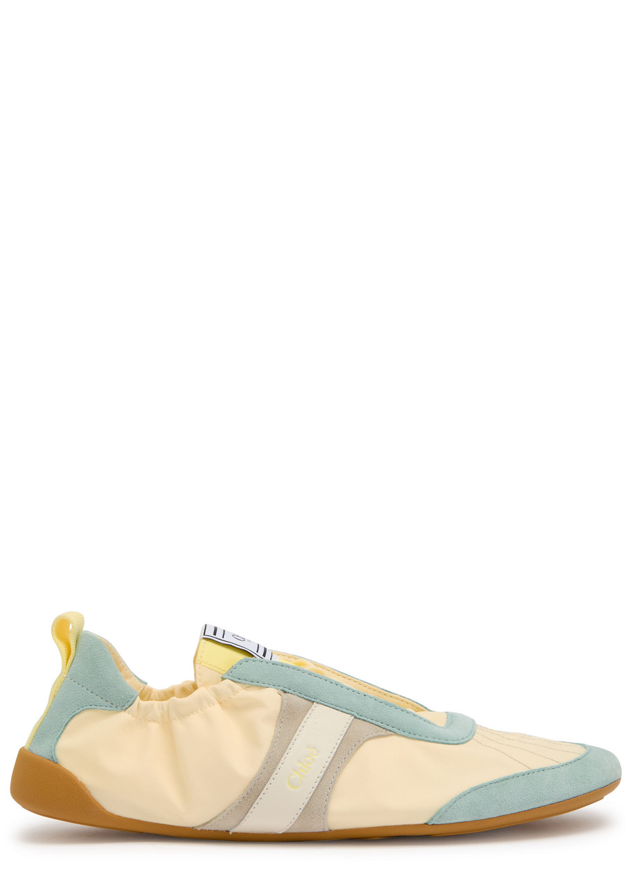 Chloe Kick Panelled Nylon Sneakers - Yellow - 40 (IT40 / UK7)