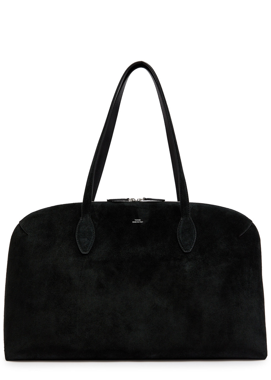 Totême Toteme Day Suede Tote In Black