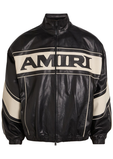 AMIRI Sport panelled leather jacket | Harvey Nichols