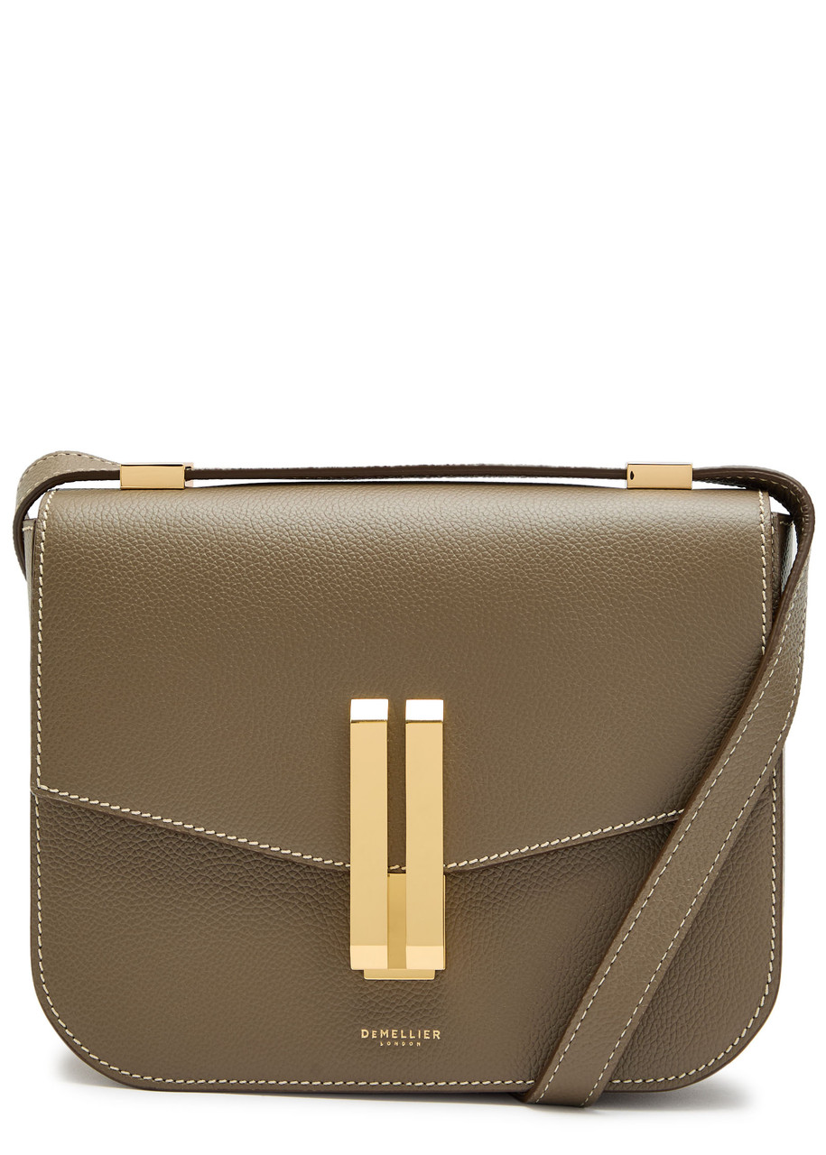 Demellier The Vancouver Grained Leather Cross-body bag - Taupe - One Size