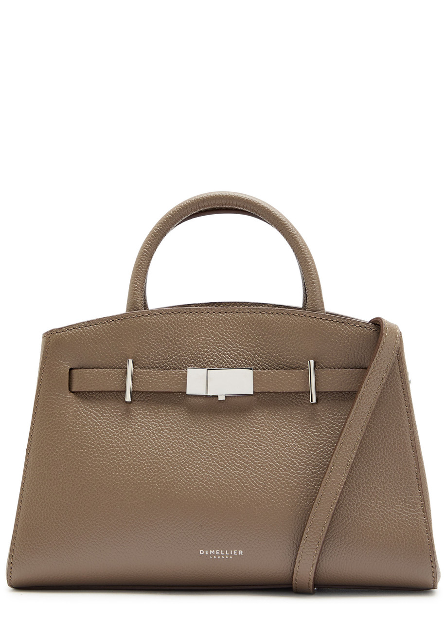 Demellier The Small Hudson Grained Leather top Handle bag - Taupe - One Size