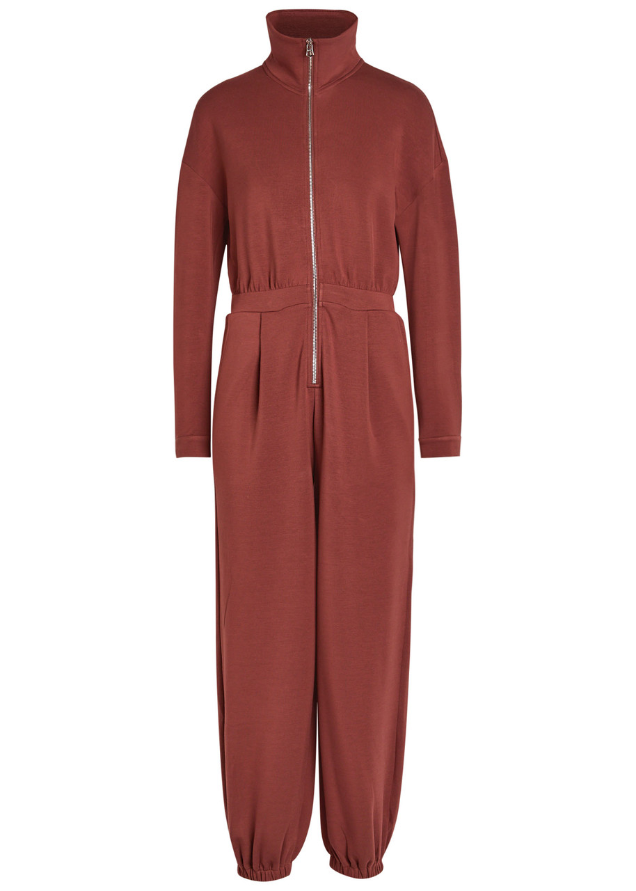 Varley Jessie Stretch-jersey Jumpsuit - Maroon - XS (UK6 / XS)