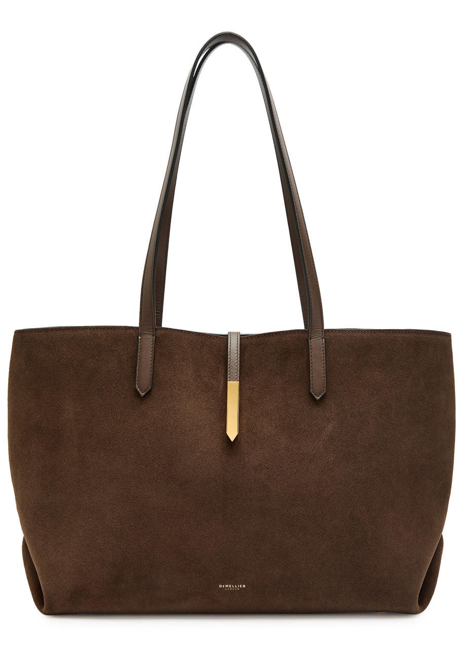 Demellier The Tokyo Suede Tote - Dark Brown - One Size