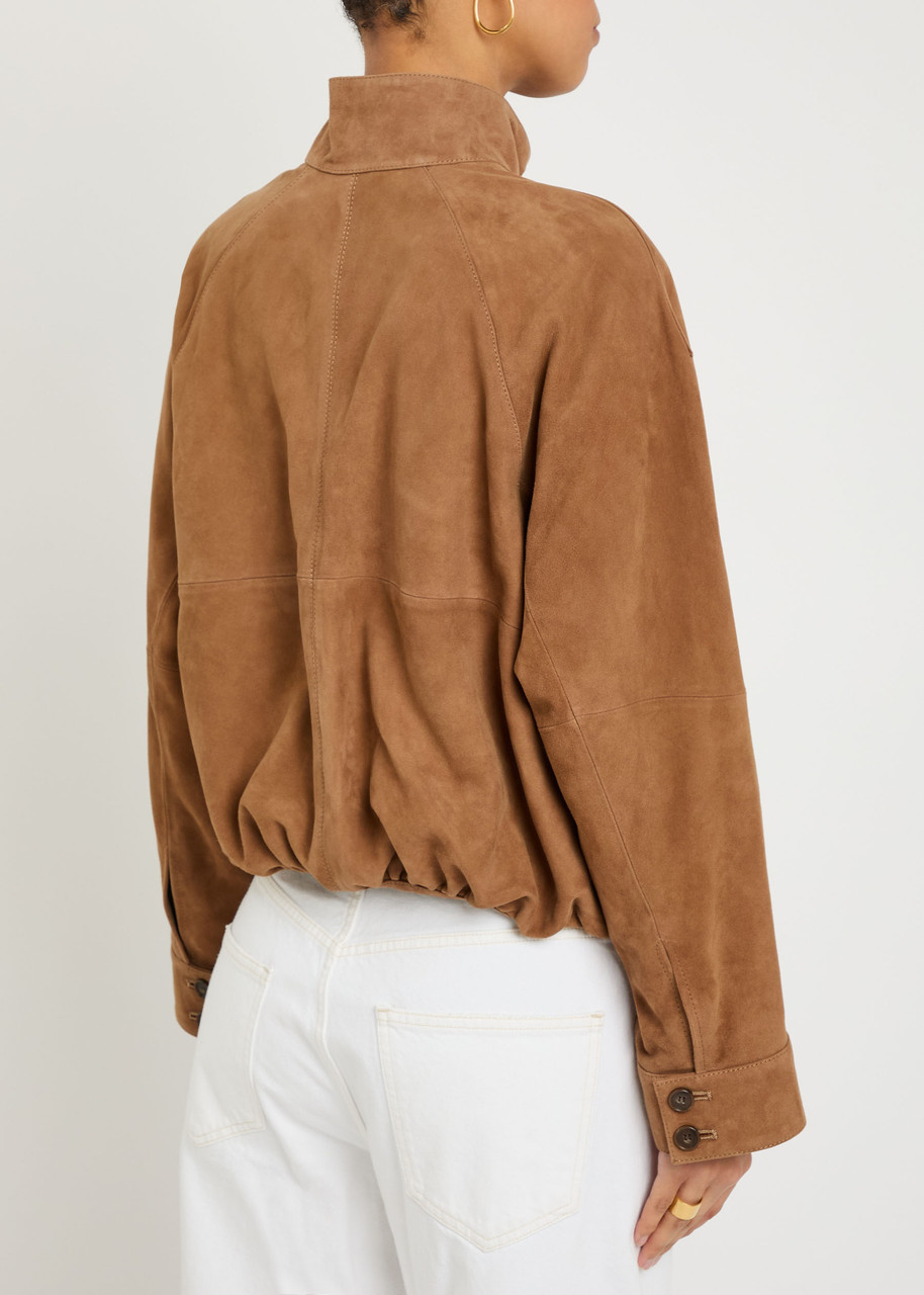  Simkhai Marley Suede Jacket - Camel - L (uk14 / L) 