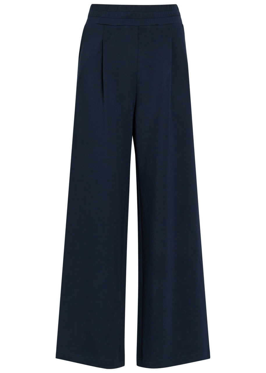 Varley The Extra Wide Leg 32 Stretch-jersey Sweatpants - Navy - XS (UK6 / XS)