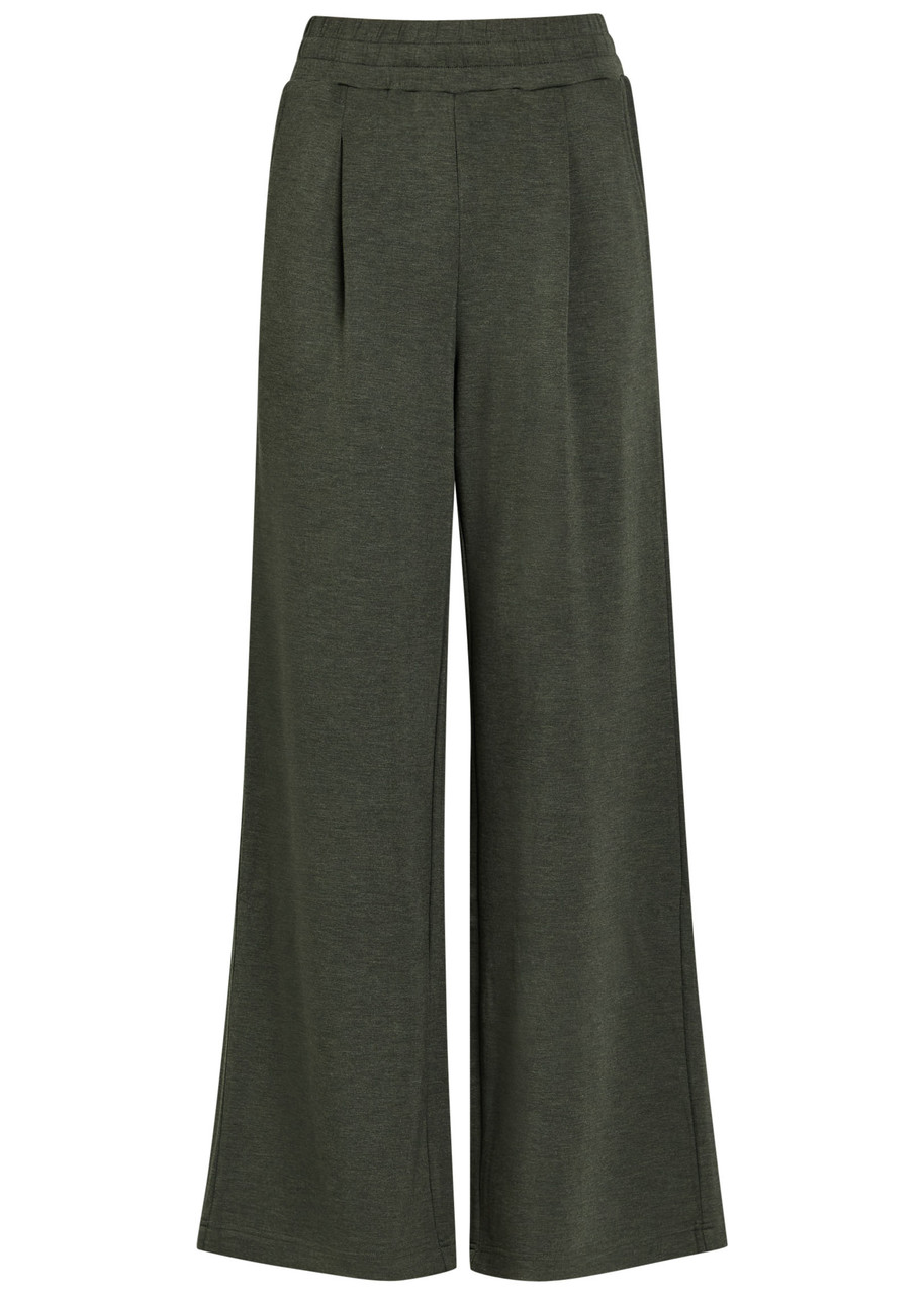 Varley The Extra Wide Leg 32 Stretch-jersey Sweatpants - Olive - Xxs (UK4 / Xxs)