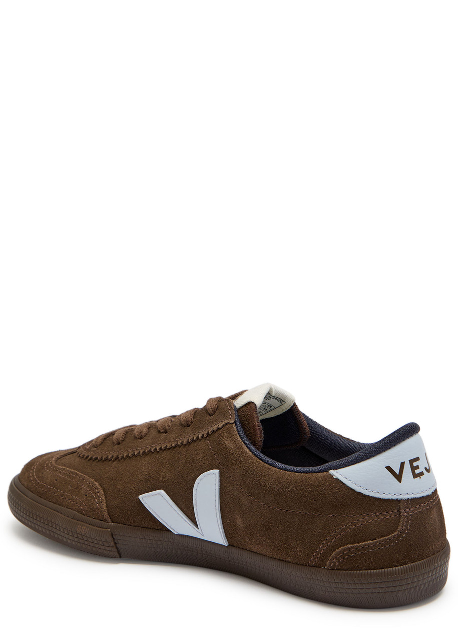 Veja Volley Brushed Suede Sneakers In Brown