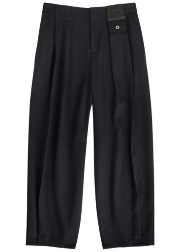 LOEWE 革　ガウチョパンツ　新品タグ付き 58174_NAVY_1__43365.1765359026