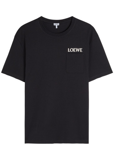 LOEWE Logo-embroidered stretch-cotton T-shirt | Harvey Nichols