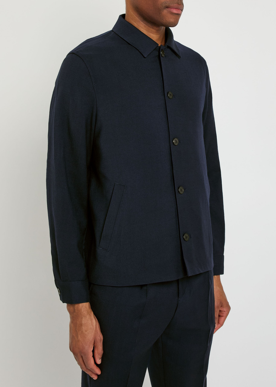  Sunspel Wool Jacket - Navy - M 