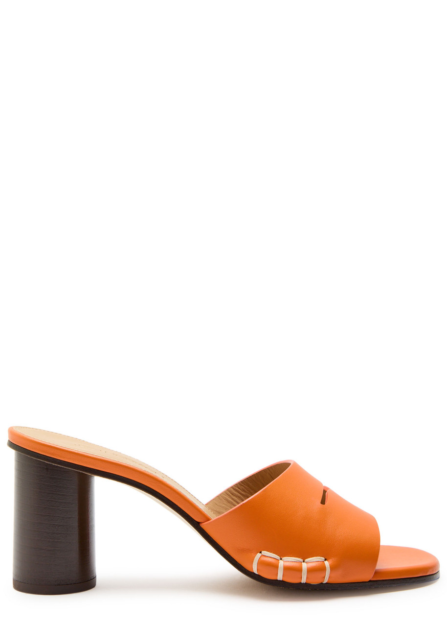 JW Anderson 70 Leather Loafer Mules - Orange - 40 (IT40 / UK7)
