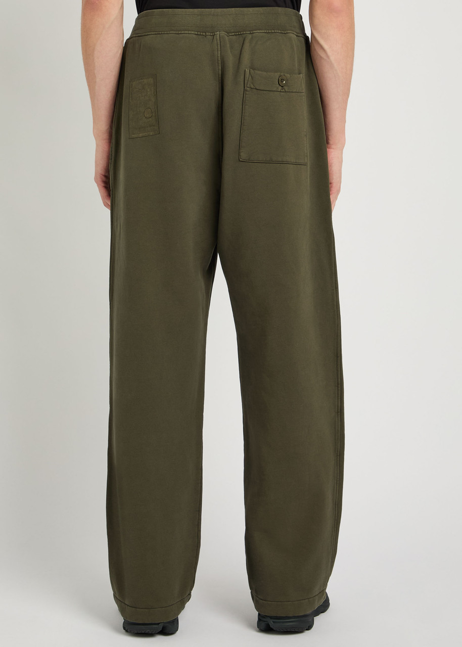  Ten C Straight-leg Cotton Sweatpants - Olive - S 